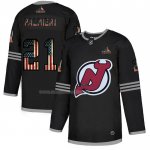 Maglia Hockey New Jersey Devils Kyle Palmieri 2020 USA Flag Nero