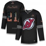Maglia Hockey New Jersey Devils Kyle Palmieri 2020 USA Flag Nero