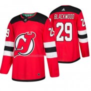 Maglia Hockey New Jersey Devils Mackenzie Blackwood Home Autentico Rosso