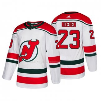 Maglia Hockey New Jersey Devils Stefan Noesen Alternato Autentico Bianco
