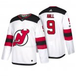 Maglia Hockey New Jersey Devils Taylor Hall 2018 Bianco
