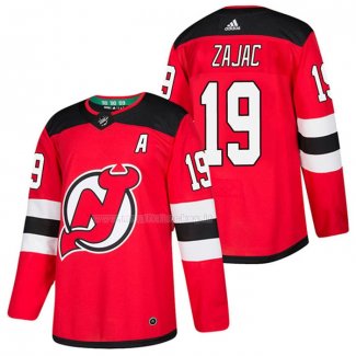 Maglia Hockey New Jersey Devils Travis Zajac Autentico Home 2018 Rossoj