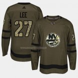 Maglia Hockey New York Islanders Anders Lee 2018 Salute To Service Verde Militare