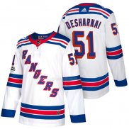 Maglia Hockey New York Rangers David Desharnais Autentico Away 2018 Bianco