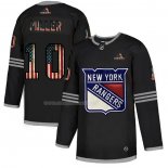Maglia Hockey New York Rangers J.T. Miller 2020 USA Flag Nero