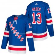 Maglia Hockey New York Rangers Kevin Hayes Autentico Home 2018 Blu
