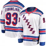 Maglia Hockey New York Rangers Mika Zibanejad Away Premier Breakaway Bianco