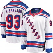 Maglia Hockey New York Rangers Mika Zibanejad Away Premier Breakaway Bianco