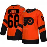 Maglia Hockey Philadelphia Flyers Jaromir Jagr Autentico 2019 Stadium Series Arancione