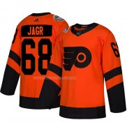 Maglia Hockey Philadelphia Flyers Jaromir Jagr Autentico 2019 Stadium Series Arancione