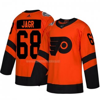 Maglia Hockey Philadelphia Flyers Jaromir Jagr Autentico 2019 Stadium Series Arancione