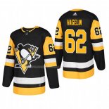Maglia Hockey Pittsburgh Penguins Carl Hagelin Home Autentico Giocatore Nero