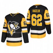 Maglia Hockey Pittsburgh Penguins Carl Hagelin Home Autentico Giocatore Nero