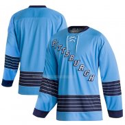 Maglia Hockey Pittsburgh Penguins Classics Autentico Blank Blu