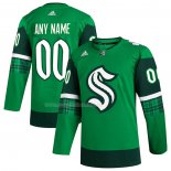 Maglia Hockey Seattle Kraken 2023 St. Patrick's Day Autentico Personalizzate Verde