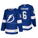 Maglia Hockey Tampa Bay Lightning Anton Stralman Home Autentico Giocatore Blu