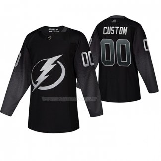 Maglia Hockey Tampa Bay Lightning Personalizzate Alternato Nero