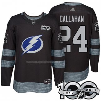 Maglia Hockey Tampa Bay Lightning Ryan Callahan 1917-2017 100th Anniversario Nero