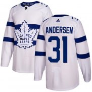 Maglia Hockey Toronto Maple Leafs Frederik Andersen Autentico 2018 Stadium Series Bianco