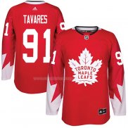 Maglia Hockey Toronto Maple Leafs John Tavares Canada Autentico Rosso