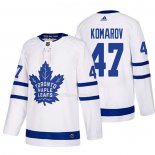 Maglia Hockey Toronto Maple Leafs Leo Komarov Away 2017-2018 Bianco