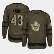 Maglia Hockey Toronto Maple Leafs Nazem Kadri 2018 Salute To Service Verde Militare