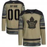 Maglia Hockey Toronto Maple Leafs Personalizzate Military Appreciation Team Autentico Practice Camuffamento