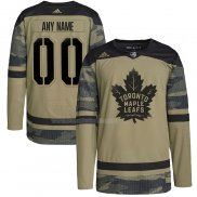 Maglia Hockey Toronto Maple Leafs Personalizzate Military Appreciation Team Autentico Practice Camuffamento