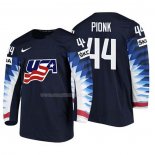 Maglia Hockey USA Neal Pionk 2018 Iihf World Championship Giocatore Nero