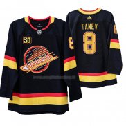 Maglia Hockey Vancouver Canucks Christopher Tanev 50 Anniversario 90's Flying Skate Nero