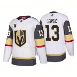 Maglia Hockey Vegas Golden Knights Brendan Leipsic Away 2018 Autentico Giocatore Bianco