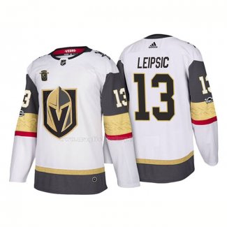 Maglia Hockey Vegas Golden Knights Brendan Leipsic Away 2018 Autentico Giocatore Bianco