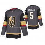 Maglia Hockey Vegas Golden Knights Deryk Engelland Autentico Gris