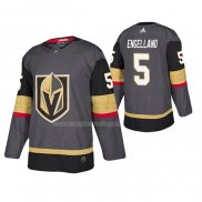 Maglia Hockey Vegas Golden Knights Deryk Engelland Autentico Gris