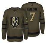 Maglia Hockey Vegas Golden Knights Jason Garrison Salute To Service Verde Militare