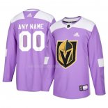 Maglia Hockey Vegas Golden Knights Personalizzate Viola