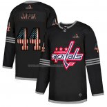 Maglia Hockey Washington Capitals Brooks Orpik 2020 USA Flag Nero Rosso