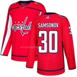 Maglia Hockey Washington Capitals Ilya Samsonov Home Autentico Rosso