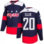 Maglia Hockey Washington Capitals Lars Eller Autentico 2018 Stadium Series Blu
