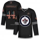 Maglia Hockey Winnipeg Jets Josh Morrissey 2020 USA Flag Nero
