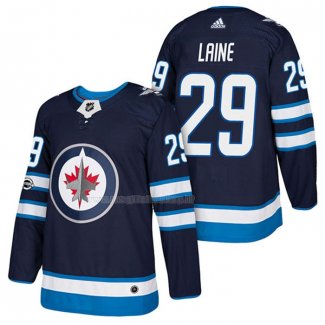 Maglia Hockey Winnipeg Jets Patrik Laine Autentico Home 2018 Blu
