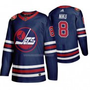 Maglia Hockey Winnipeg Jets Sami Niku Heritage Classic 2019-20 Blu
