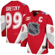 Maglia Hockey 1999 All Star Wayne Gretzky Mitchell & Ness Blu Line Rosso