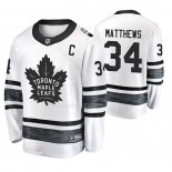 Maglia Hockey 2019 All Star Toronto Maple Leafs Auston Matthews Bianco