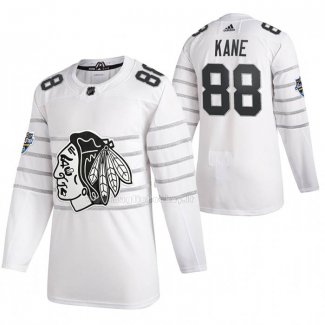 Maglia Hockey 2020 All Star Chicago Blackhawks Patrick Kane Autentico Bianco