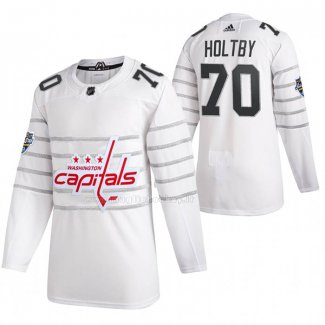Maglia Hockey 2020 All Star Washington Capitals Braden Holtby Autentico Bianco