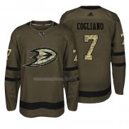 Maglia Hockey Anaheim Ducks Andrew Cogliano Salute To Service Verde Militare