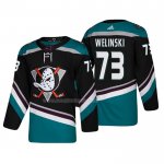 Maglia Hockey Anaheim Ducks Andy Welinski Alternato 25th Anniversario Autentico Nero
