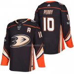 Maglia Hockey Anaheim Ducks Corey Perry Home Autentico 2018 Nero