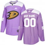 Maglia Hockey Anaheim Ducks Personalizzate Viola